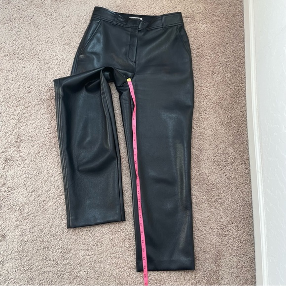 Aritzia Babaton Command Cropped Vegan Leather Trouser Pants Size 4, Spring 2022 - Picture 14 of 16